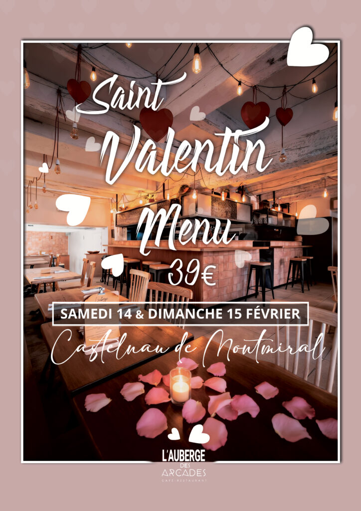 Soirée Saint-Valentin à l'Auberge des Arcades - ©Infinity Graphic